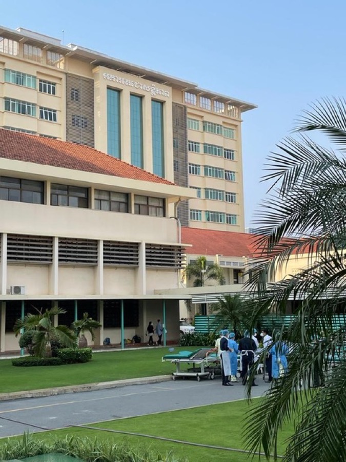 Das Calmette-Hospital in Phnom Penh